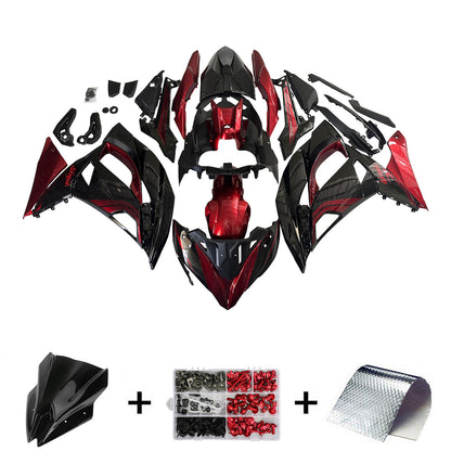 Kit carenatura iniezione in plastica ABS adatto per Kawasaki ER-6F Ninja650R 2017-2019
