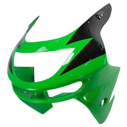 Amotopart Kawasaki ZX6R 1998-1999 kit di abbigliamento nero verde