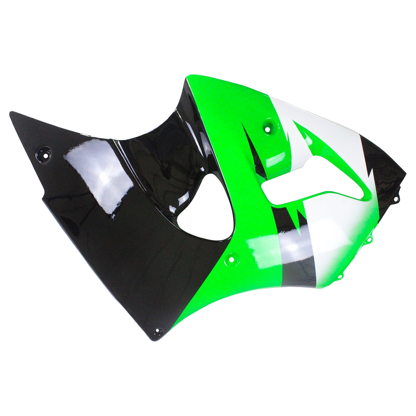 Amotopart Kawasaki ZX6R 1998-1999 kit di abbigliamento nero verde
