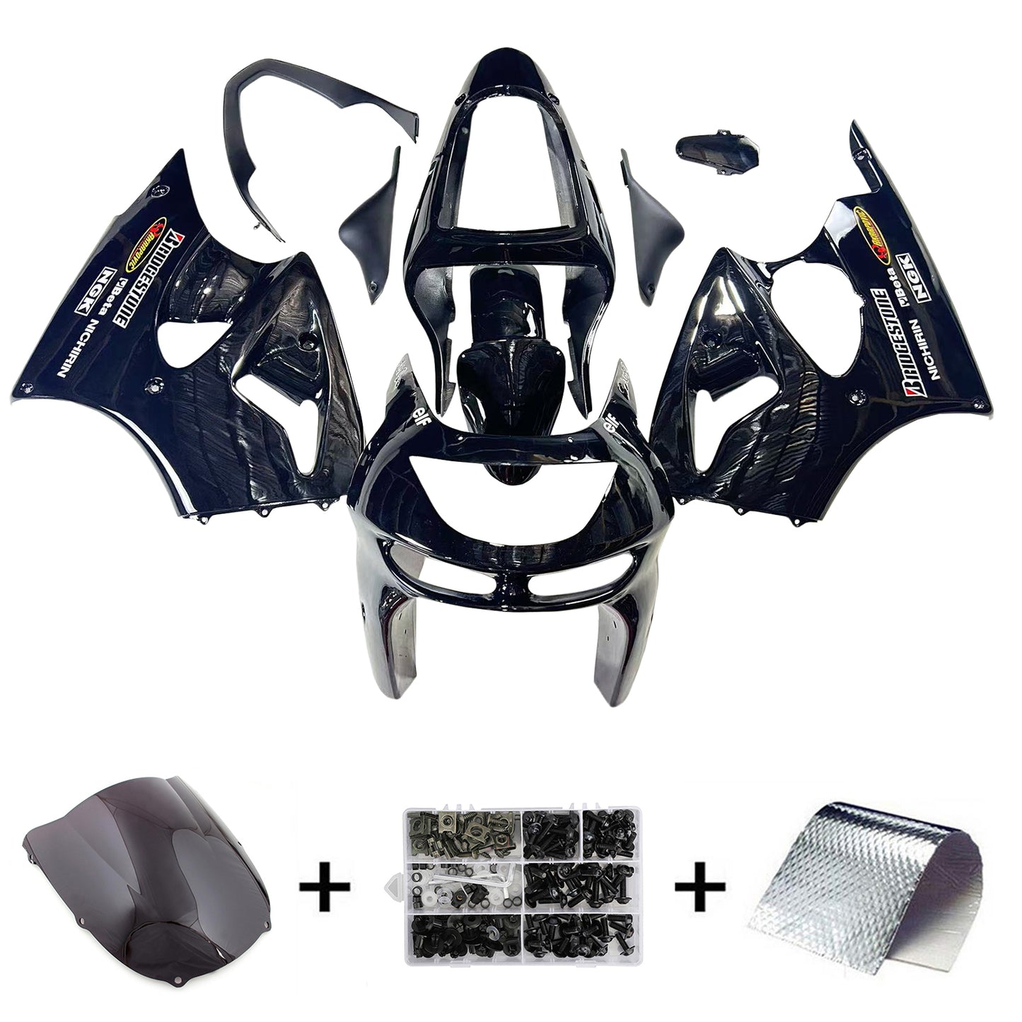 Kit carenatura iniezione Kawasaki ZX6R 1998-1999 Carrozzeria plastica ABS