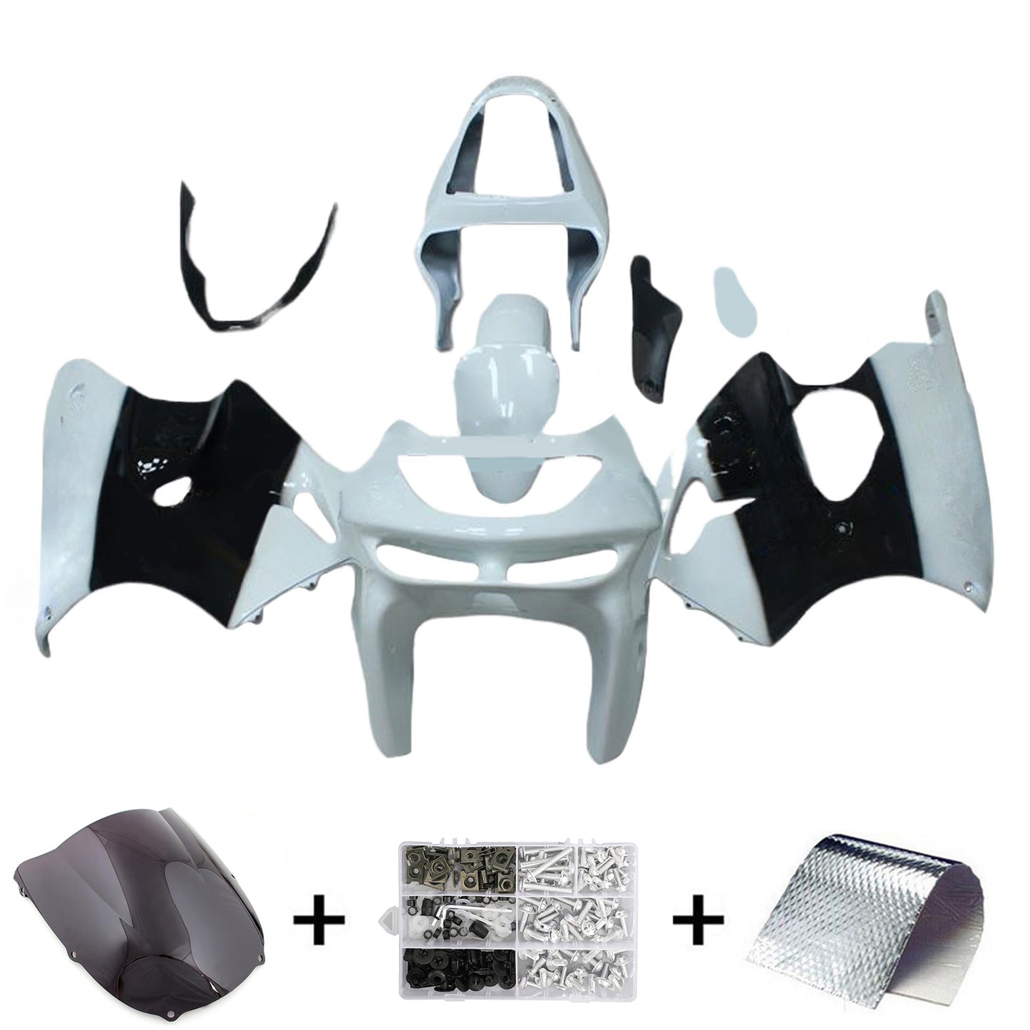 Kit carenatura iniezione Kawasaki ZX6R 1998-1999 Carrozzeria plastica ABS
