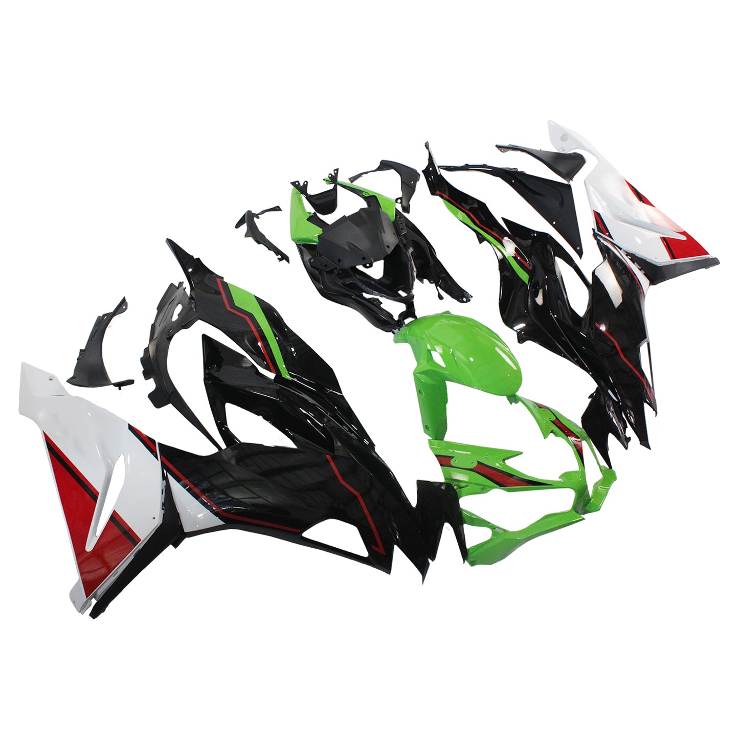 Amotopart Kawasaki ZX6R 2019-2020 Kit trigger nero verde