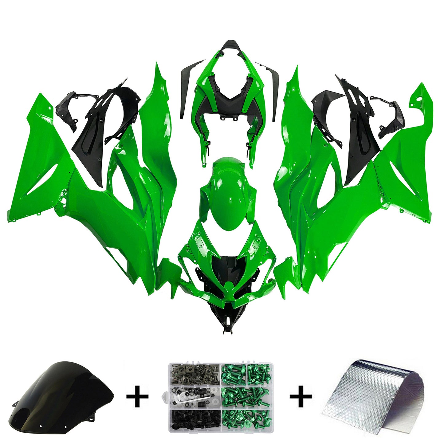 Kit carena iniezione Kawasaki ZX6R 2019-2023 Carrozzeria in plastica ABS