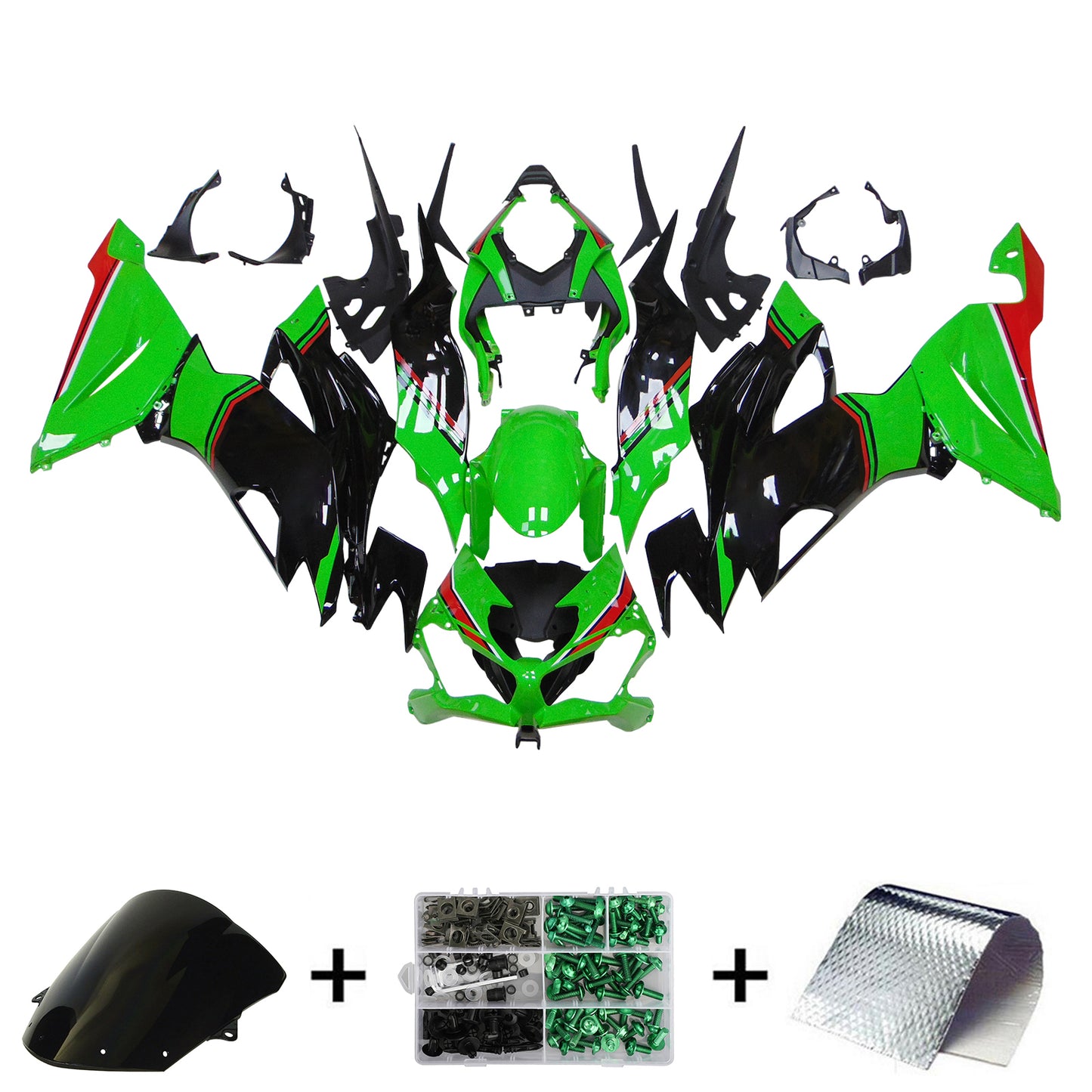 Kit carena iniezione Kawasaki ZX6R 2019-2023 Carrozzeria in plastica ABS