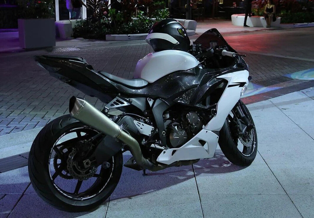 Kit carenatura Bodywork Abs di plastica adatta per Kawasaki ZX6R 2019-2023