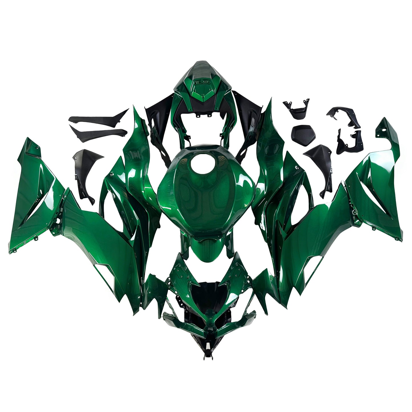 Kit carena carrozzeria in plastica ABS adatta per Kawasaki ZX6R 2019-2023