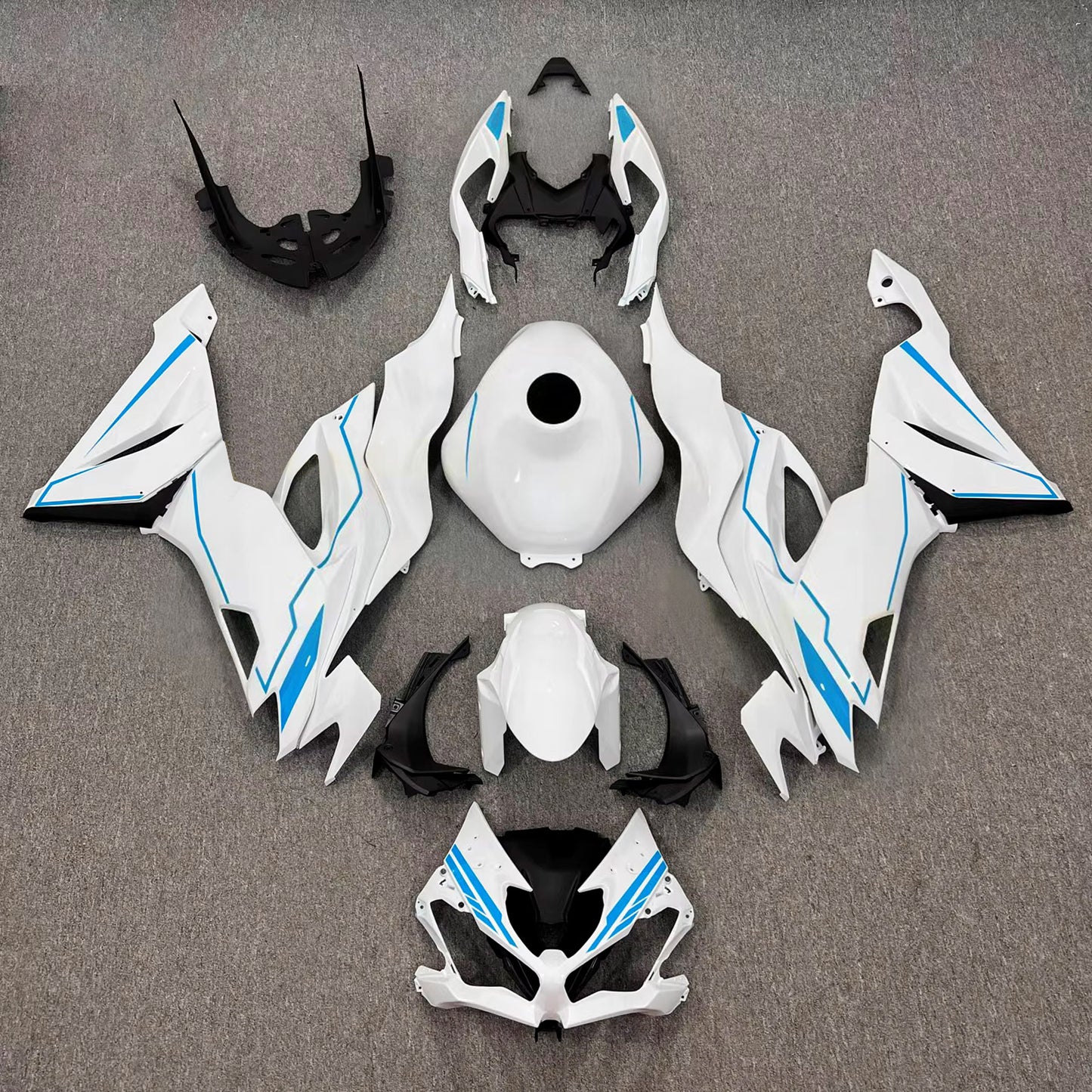 Kit carenatura iniezione in plastica ABS adatto per Kawasaki ZX6R 2019-2023