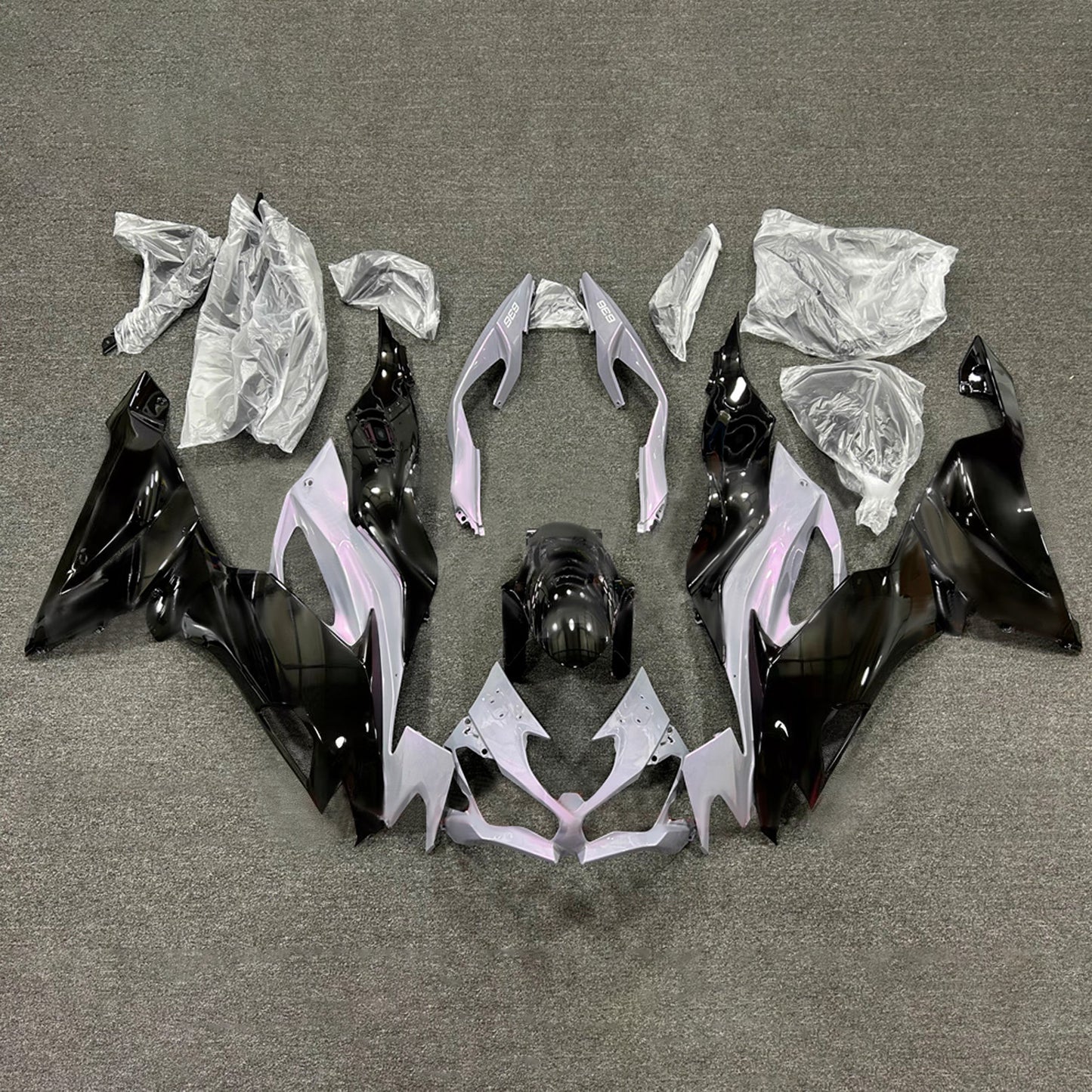 Kit carenatura iniezione in plastica ABS adatto per Kawasaki ZX6R 2019-2023