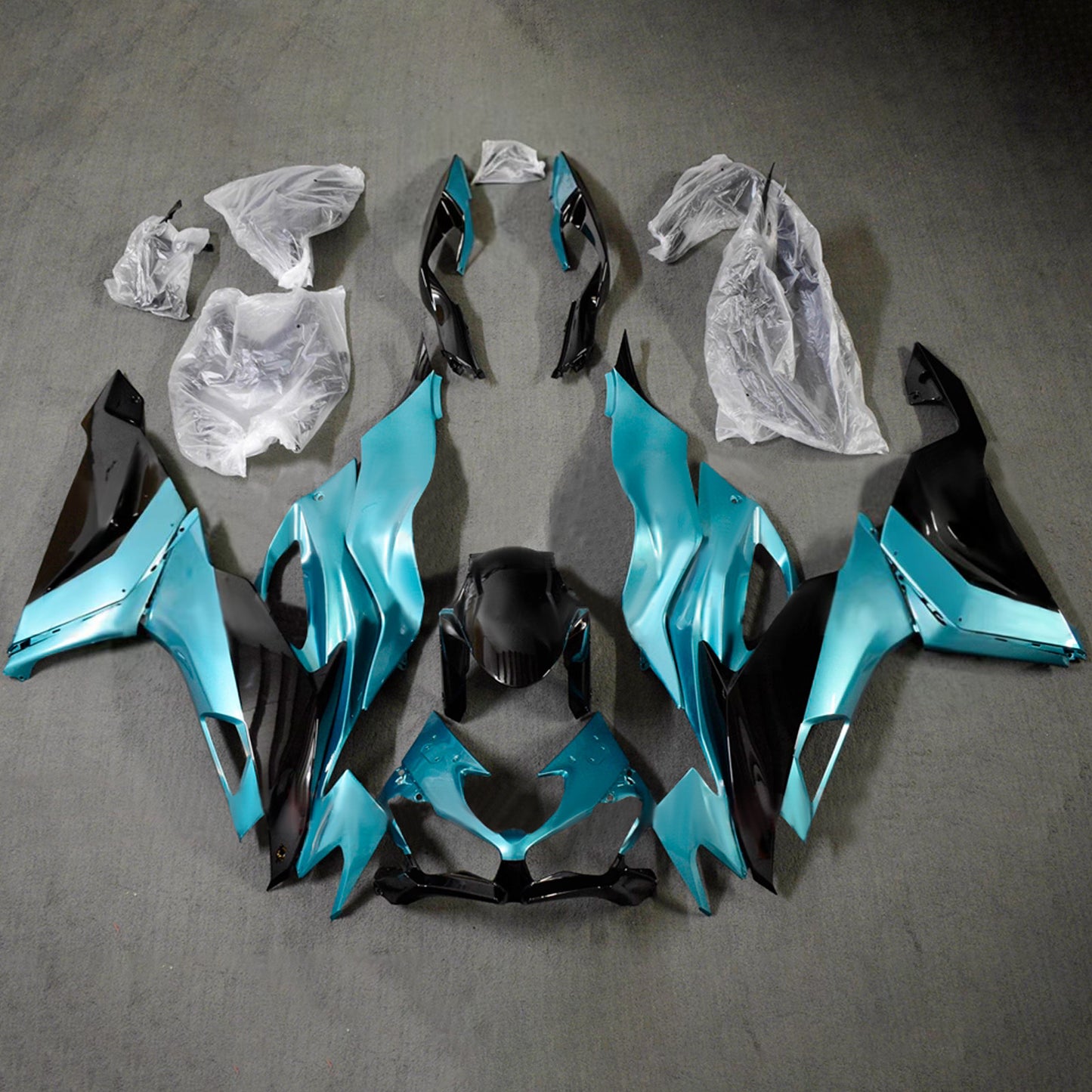 Kit carenatura iniezione in plastica ABS adatto per Kawasaki ZX6R 2019-2023