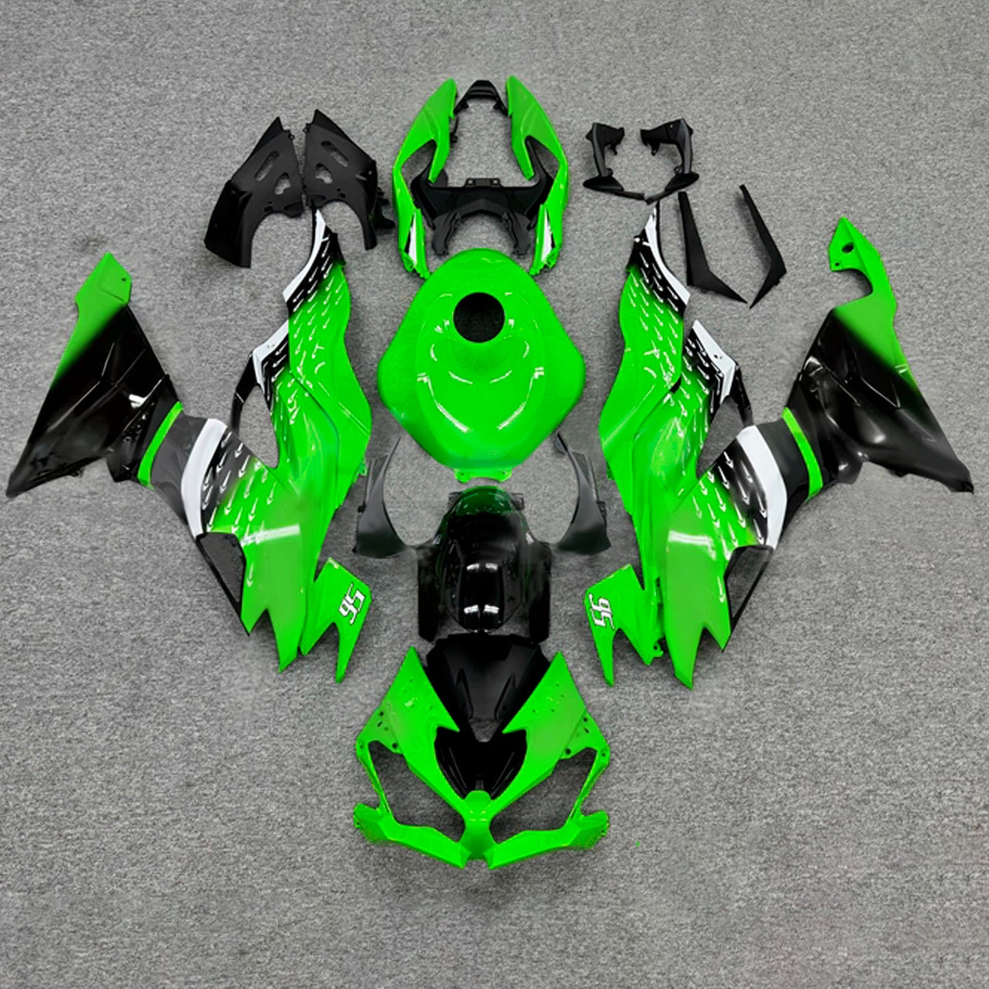 Kit carenatura iniezione in plastica ABS adatto per Kawasaki ZX6R 2019-2023