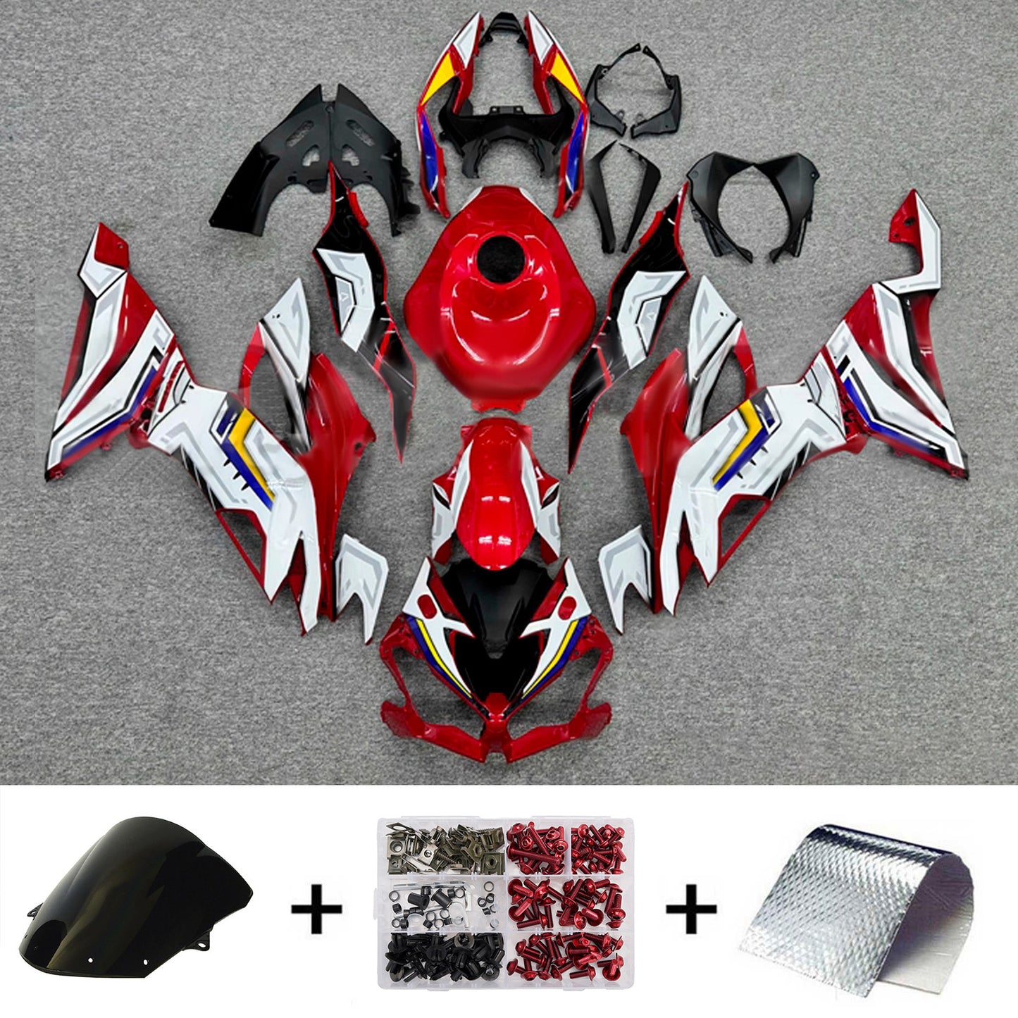 Kit carenatura iniezione in plastica ABS adatto per Kawasaki ZX6R 2019-2023
