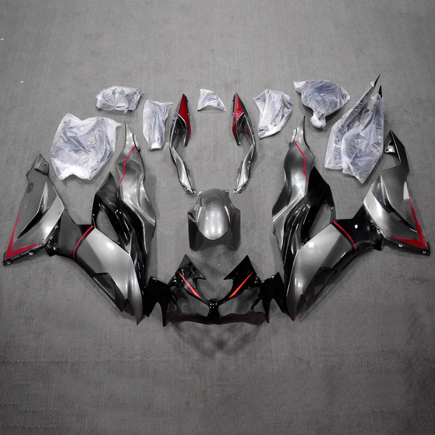 Kit carenatura iniezione in plastica ABS adatto per Kawasaki ZX6R 2019-2023