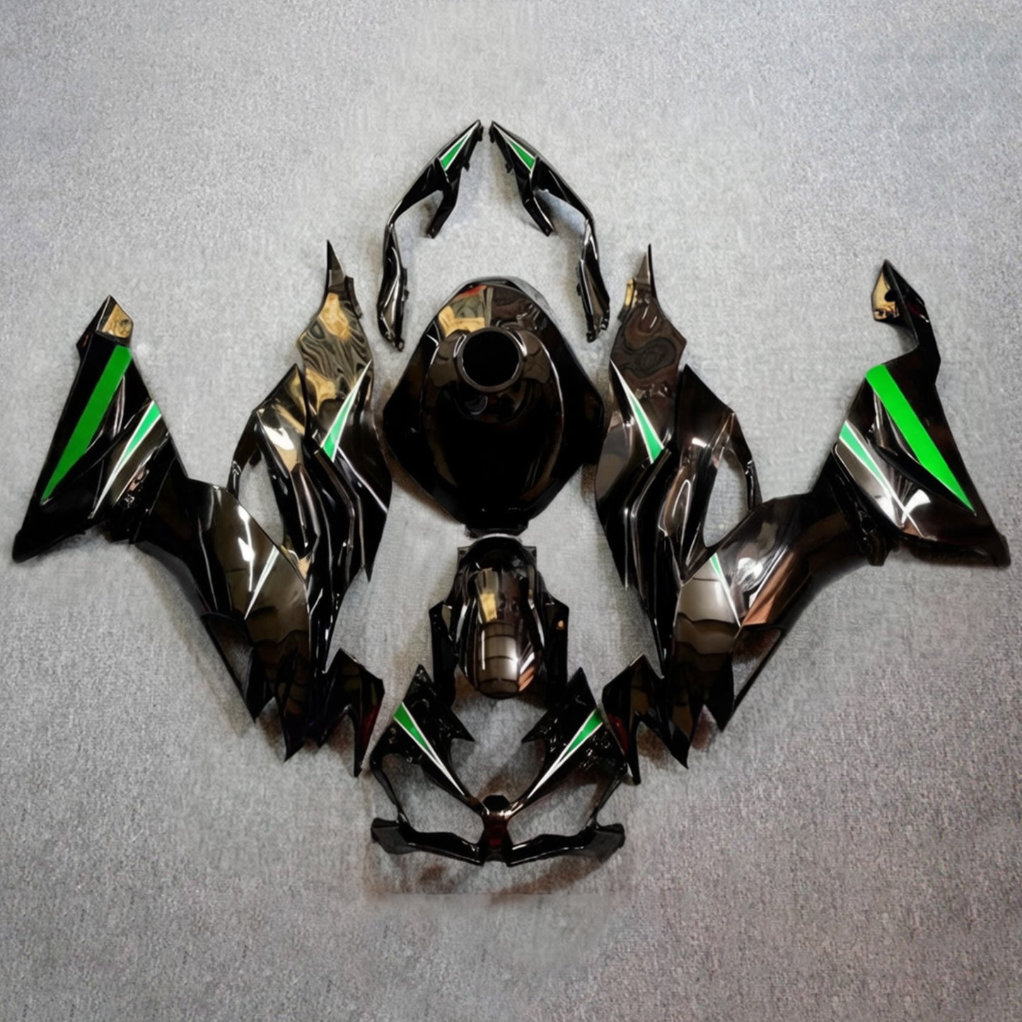 Kit carenatura iniezione in plastica ABS adatto per Kawasaki ZX6R 2019-2023
