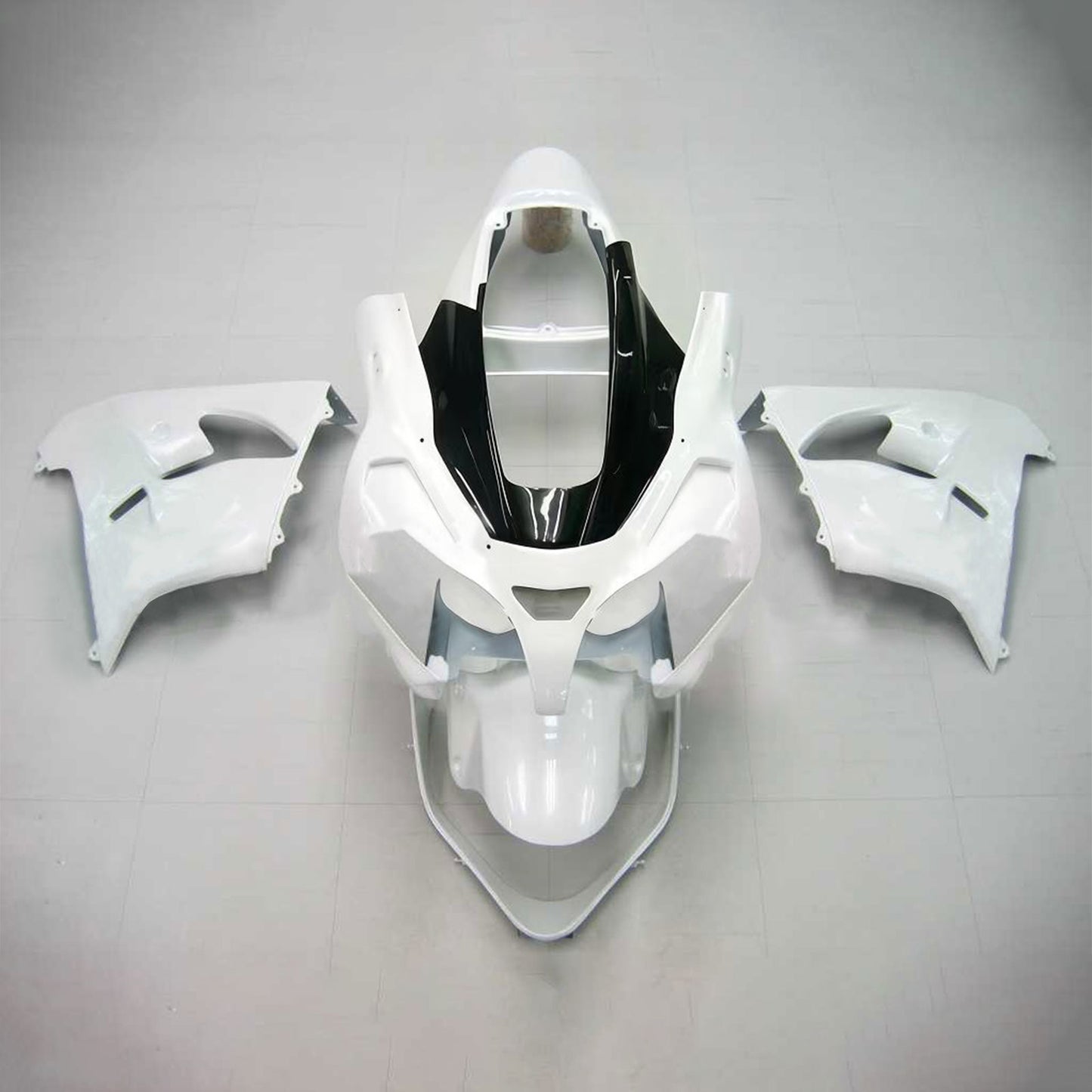 Amotopart Kawasaki 2002-2003 ZX9R Kit di paura nero bianco