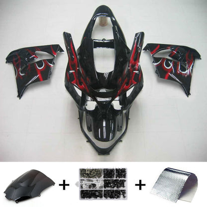 Amotopart Kawasaki 2002-2003 KIT MIX BLACO ROSSO ZX9R