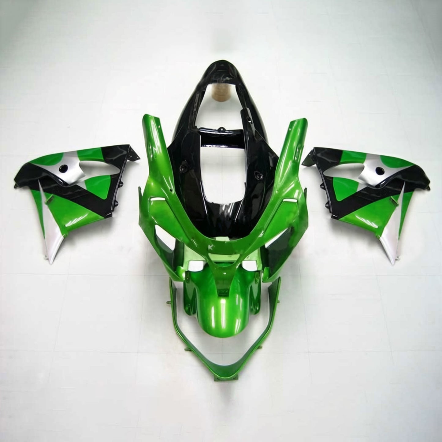 Amotopart Kawasaki 2002-2003 kit trigger nero verde ZX9R