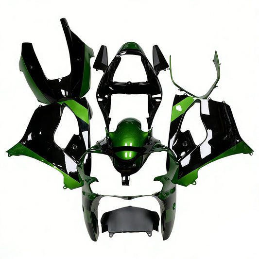Amotopart Kawasaki 2002-2003 ZX9R Kit trigger nero verde scuro