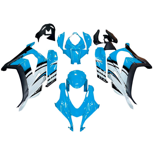 Amotopart Kawasaki 2016-2019 kit di carenatura blu ZX10R