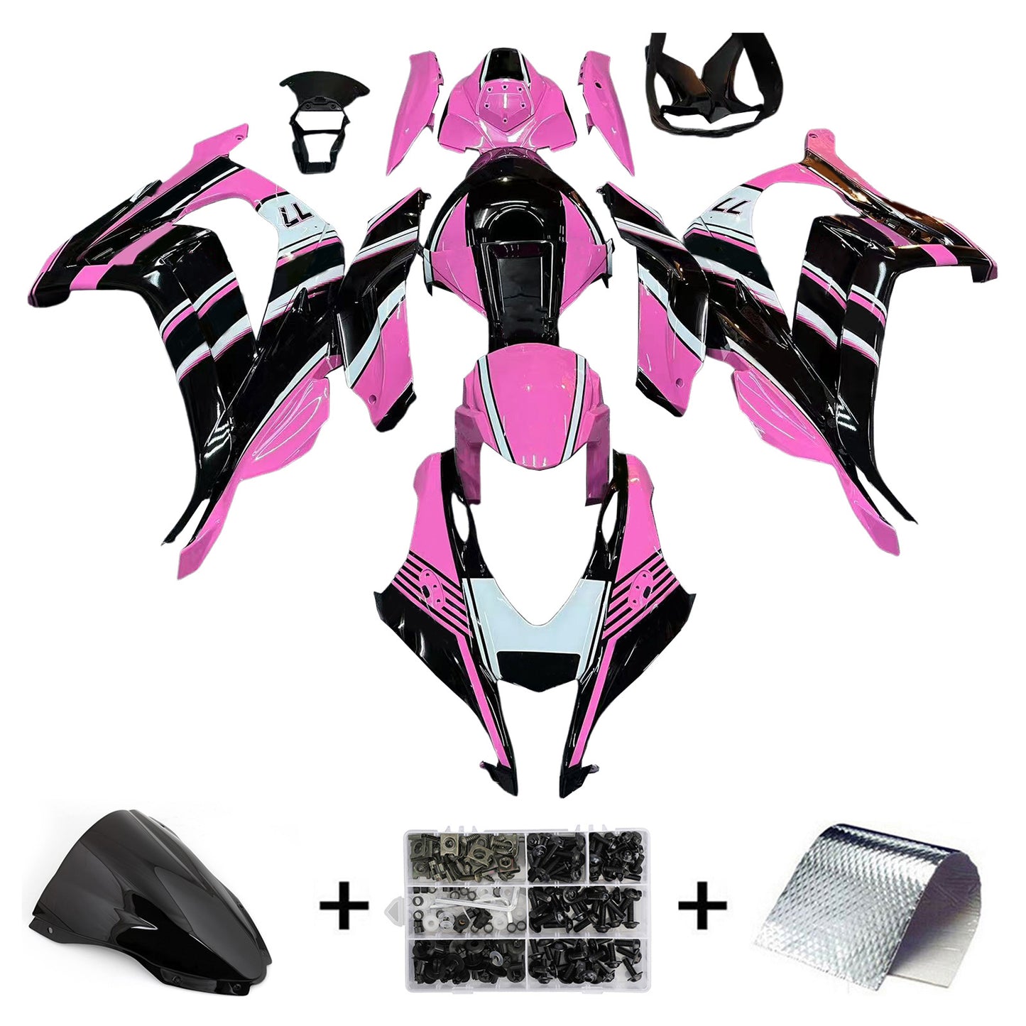 Amotopart Kit carena Kawasaki ZX10R 2016-2020 Carrozzeria Plastica ABS