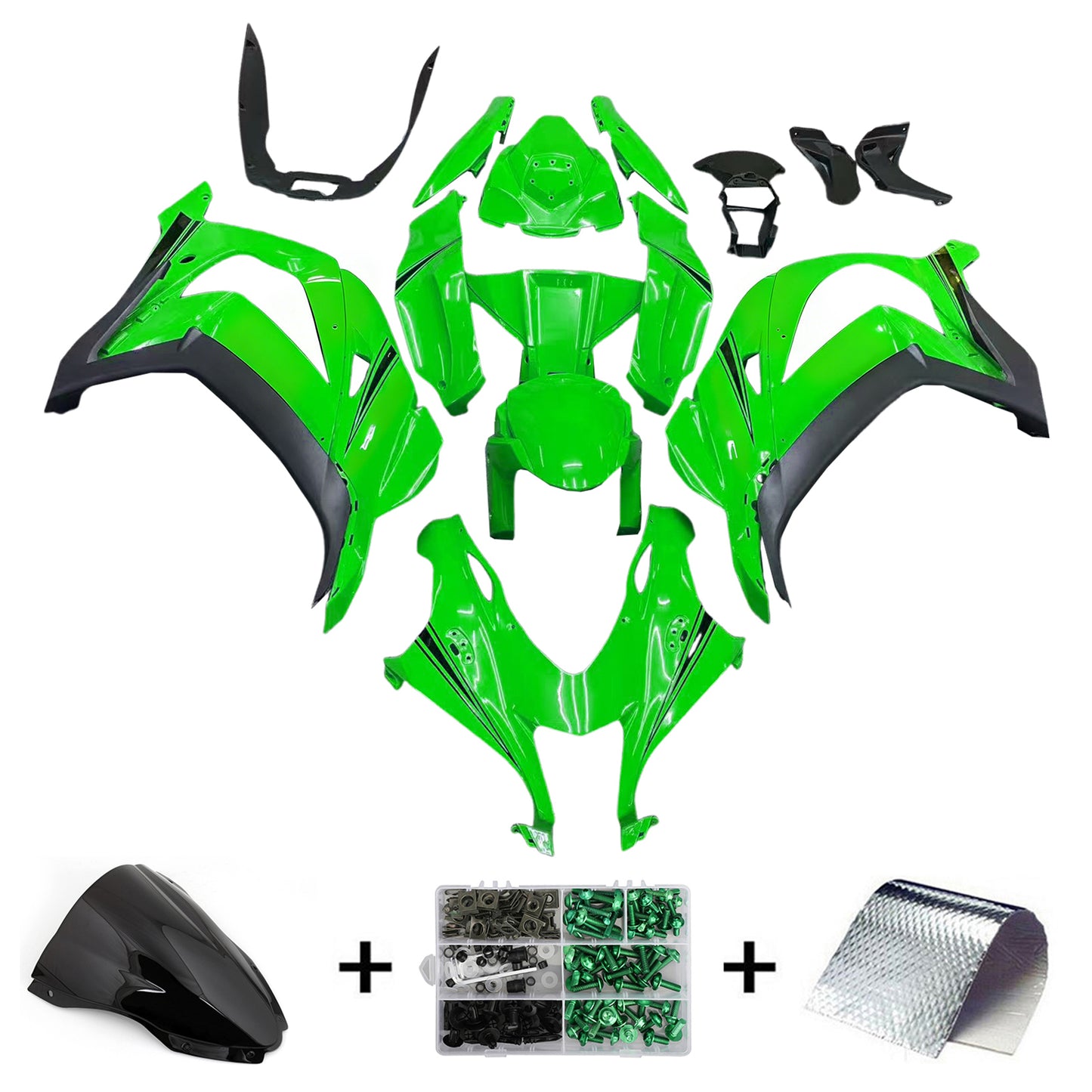 Amotopart Kawasaki ZX10R 2016-2020 Kit carena Carrozzeria Plastica ABS
