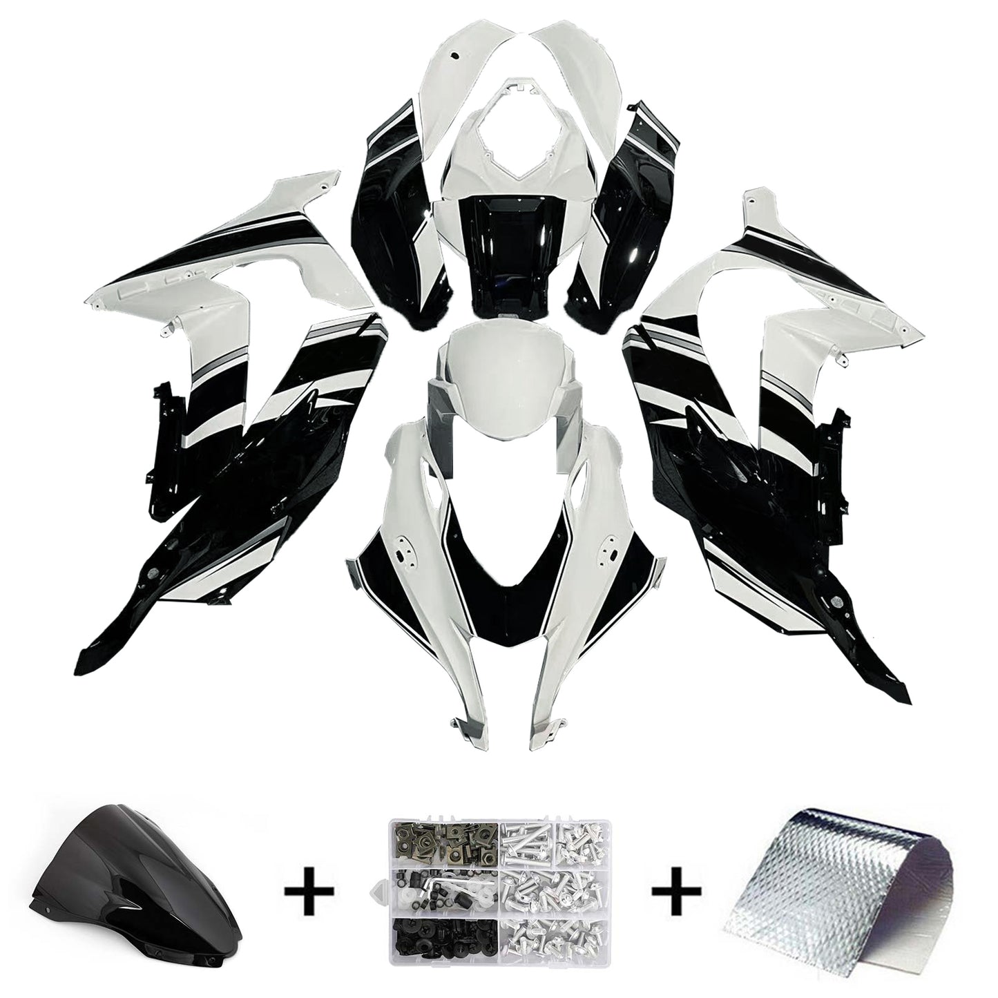 Amotopart Kawasaki ZX10R 2016-2020 Kit carena Carrozzeria Plastica ABS