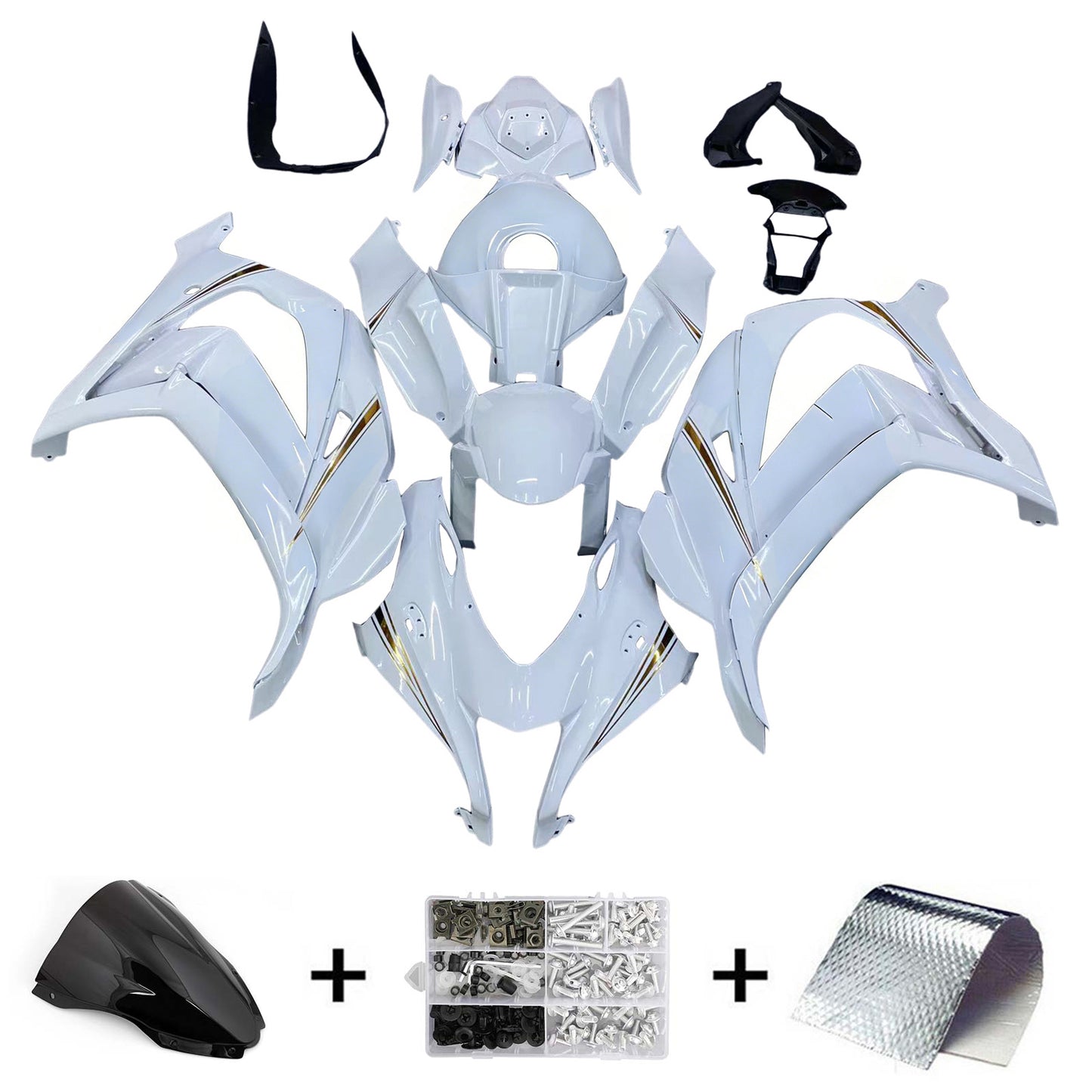 Amotopart Kawasaki ZX10R 2016-2020 Kit carena Carrozzeria Plastica ABS