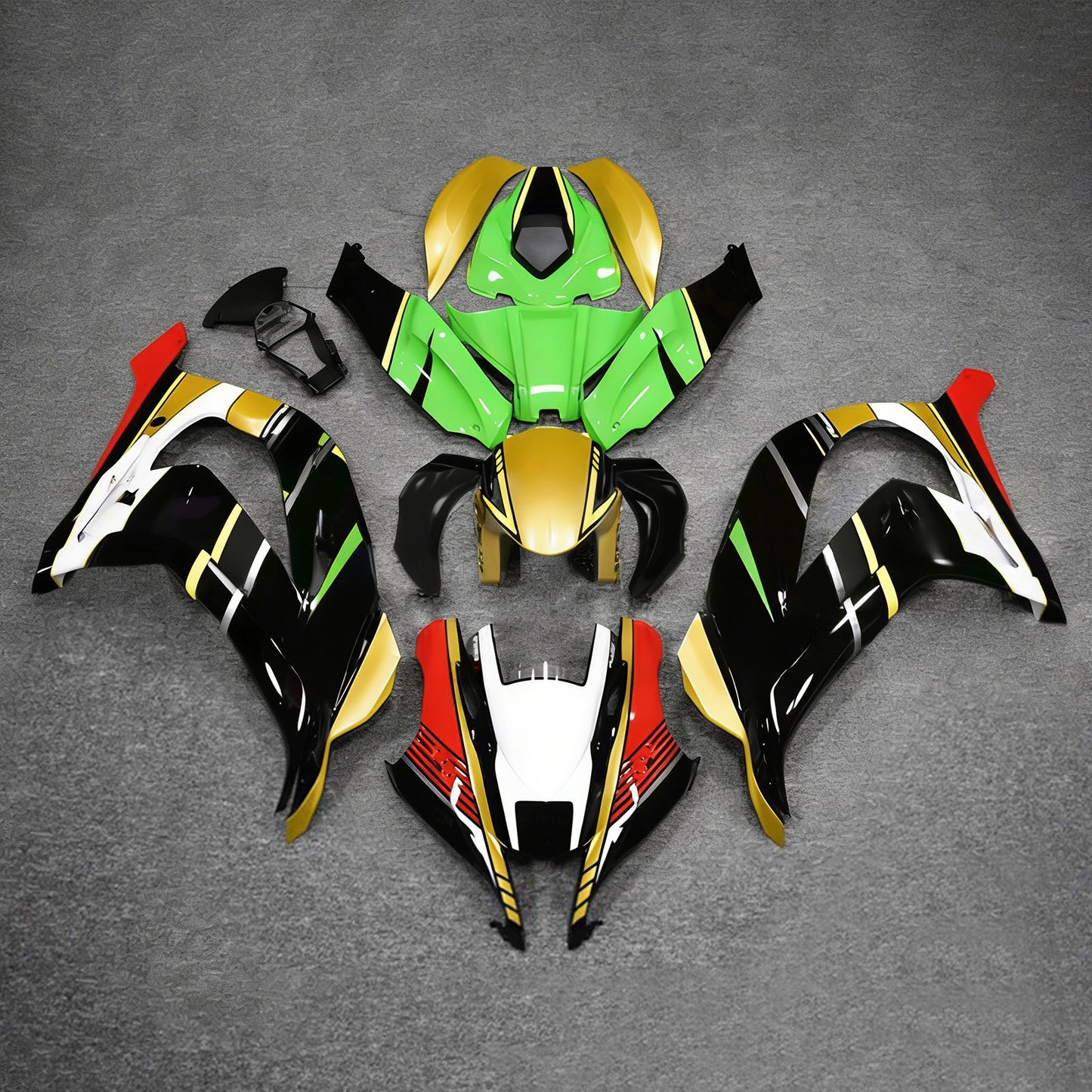 Amotopart Kawasaki ZX10R 2016-2020 Kit carena Carrozzeria Plastica ABS
