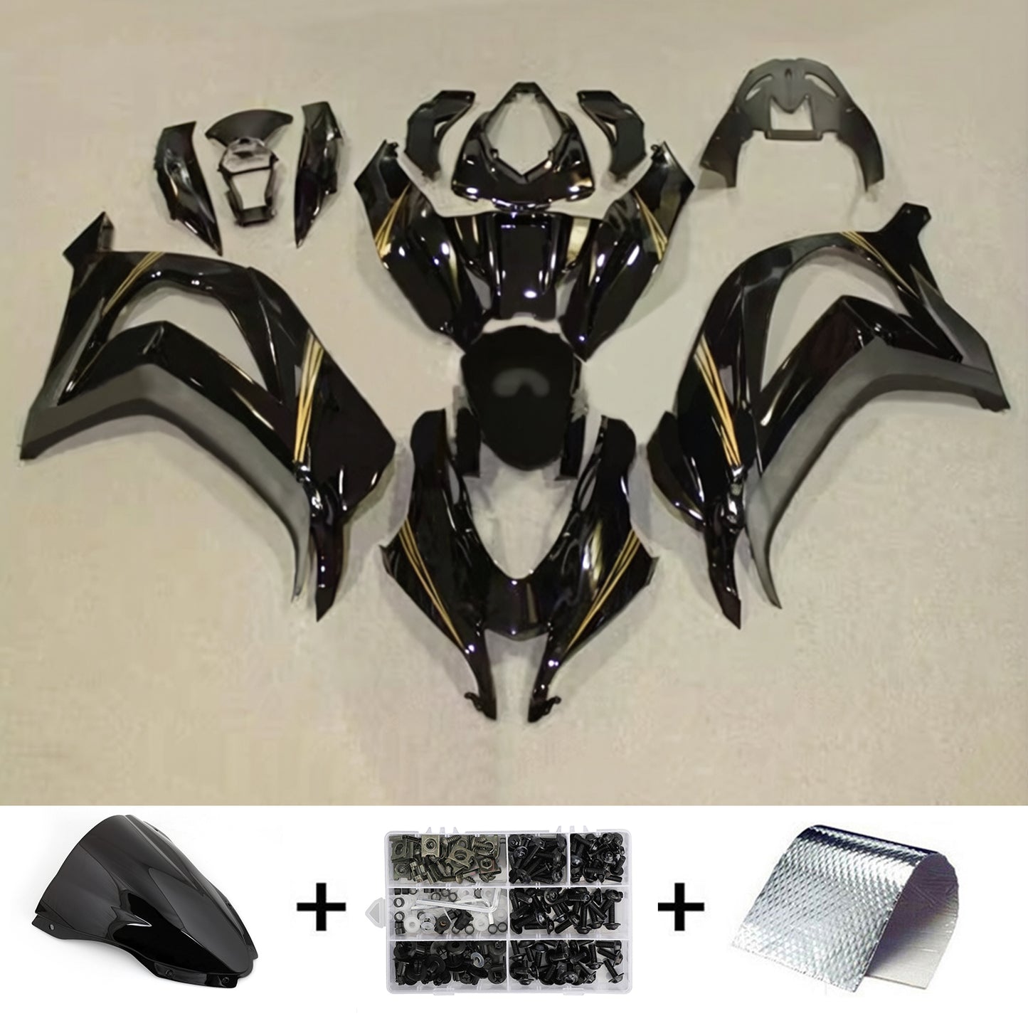 Kit carenatura iniezione in plastica ABS adatto per Kawasaki ZX10R 2016-2020