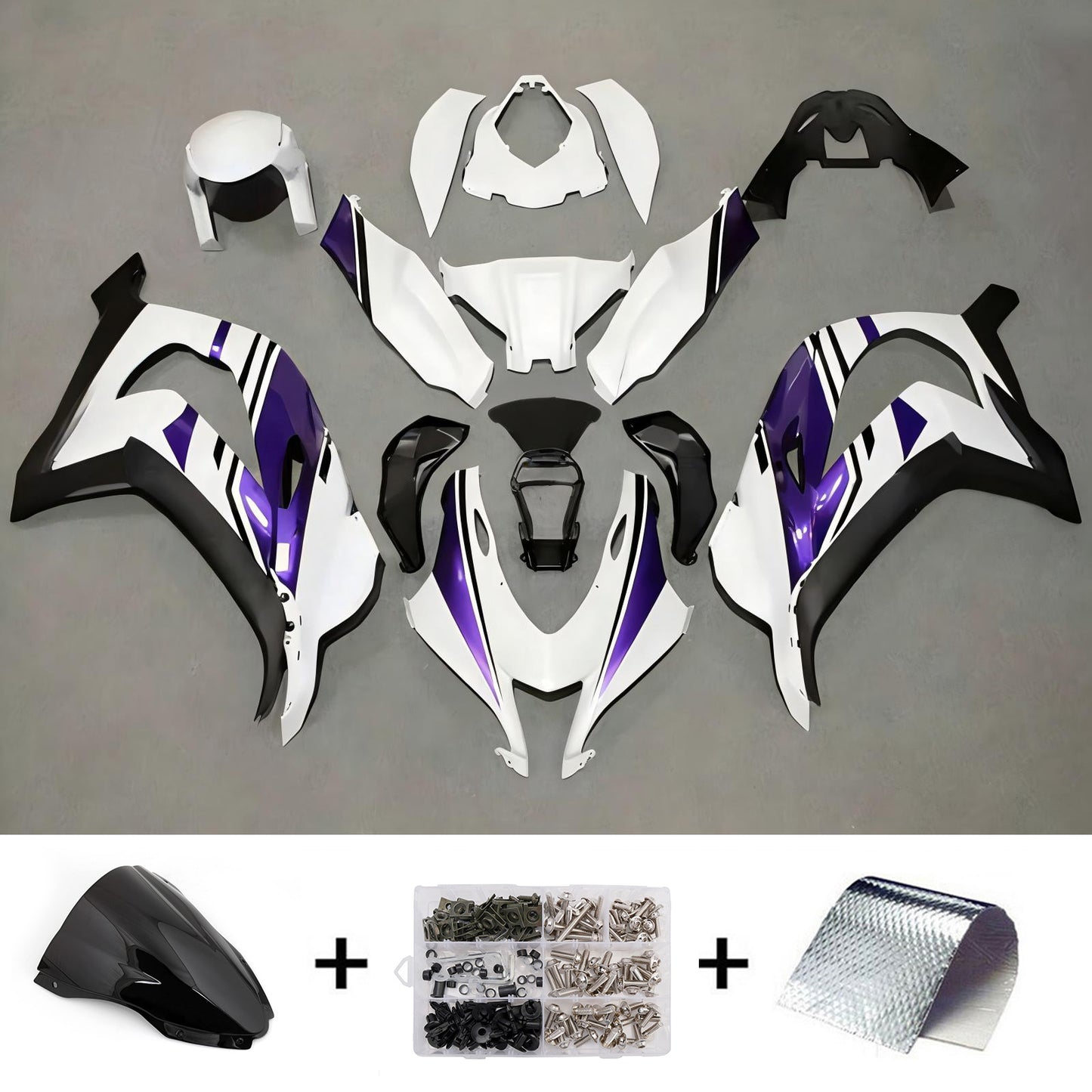 Kit carenatura iniezione in plastica ABS adatto per Kawasaki ZX10R 2016-2020