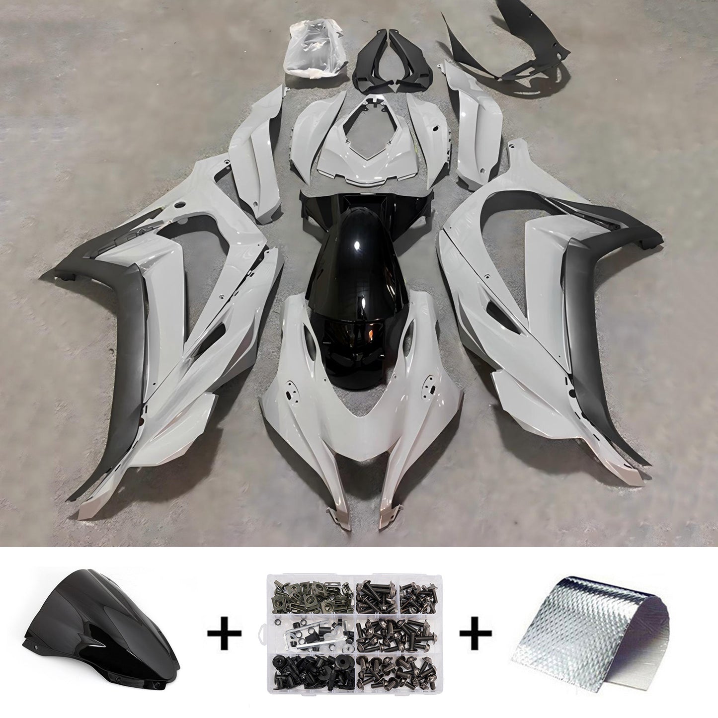 Kit carenatura iniezione in plastica ABS adatto per Kawasaki ZX10R 2016-2020