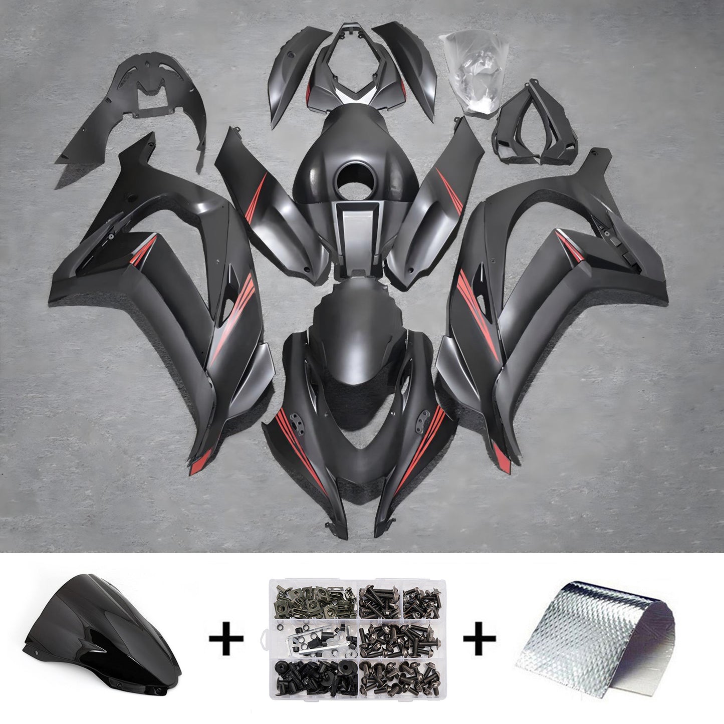 Kit carenatura iniezione in plastica ABS adatto per Kawasaki ZX10R 2016-2020