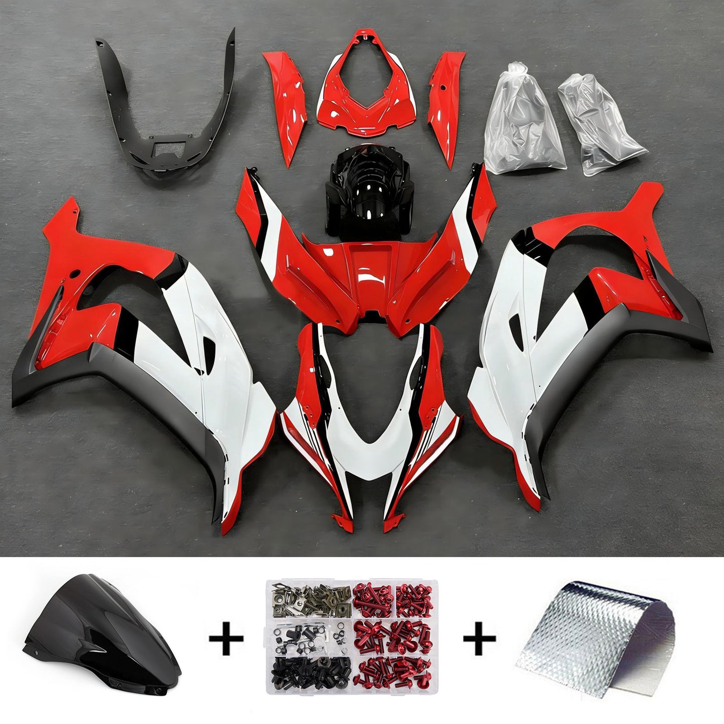 Kit carenatura iniezione in plastica ABS adatto per Kawasaki ZX10R 2016-2020