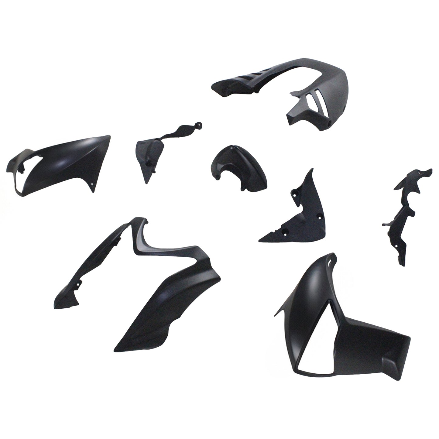 Amotopart Kawasaki 2009-2010 Kit di rivestimento nero ER6N