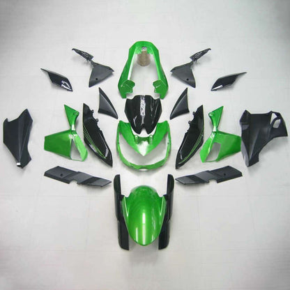 Amotopart Kawasaki Z1000 2010-2013 Kit di rivestimento nero verde evidente