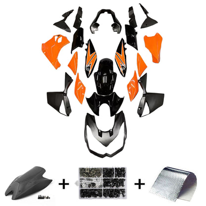 Amotopart Kawasaki Z1000 2010-2013 kit di rivestimento nero altamente arancione