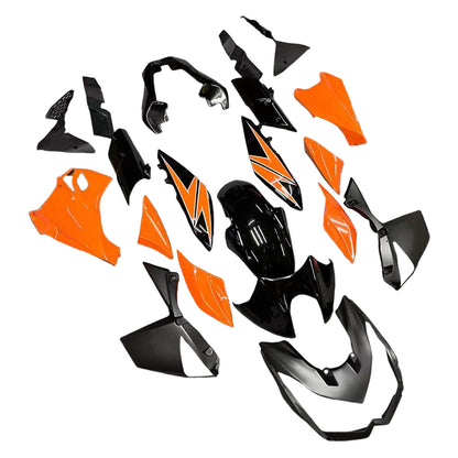 Amotopart Kawasaki Z1000 2010-2013 kit di rivestimento nero altamente arancione