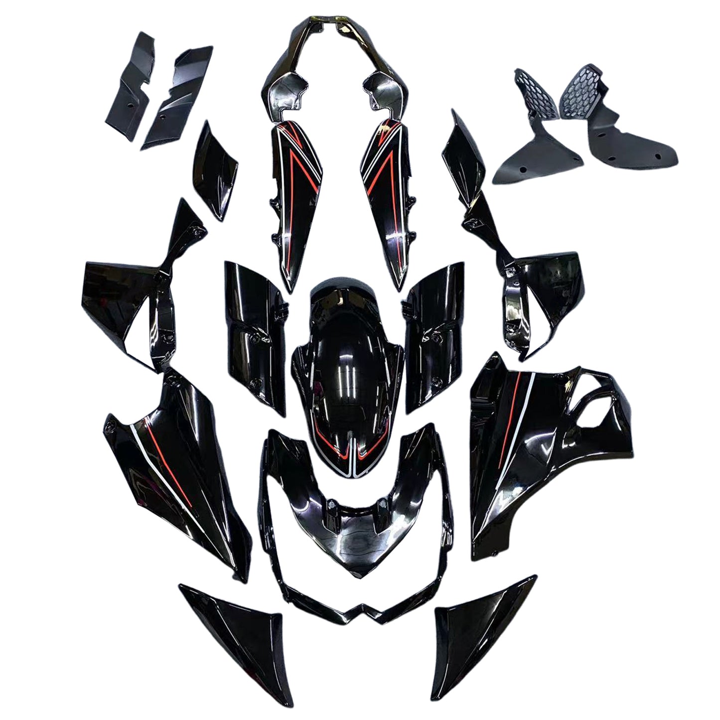 Amotopart Kawasaki Z1000 2010-2013 Kit carena Carrozzeria Plastica ABS