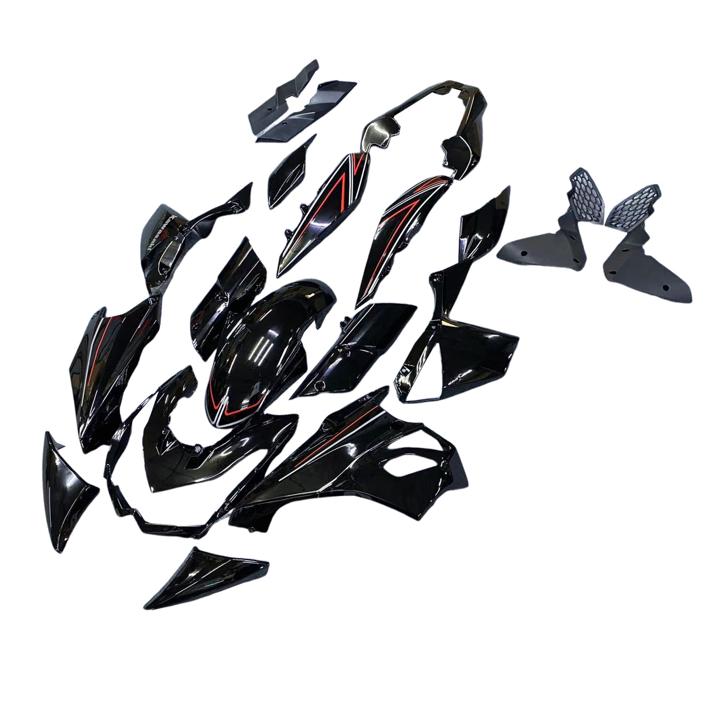 Amotopart Kawasaki Z1000 2010-2013 Kit carena Carrozzeria Plastica ABS