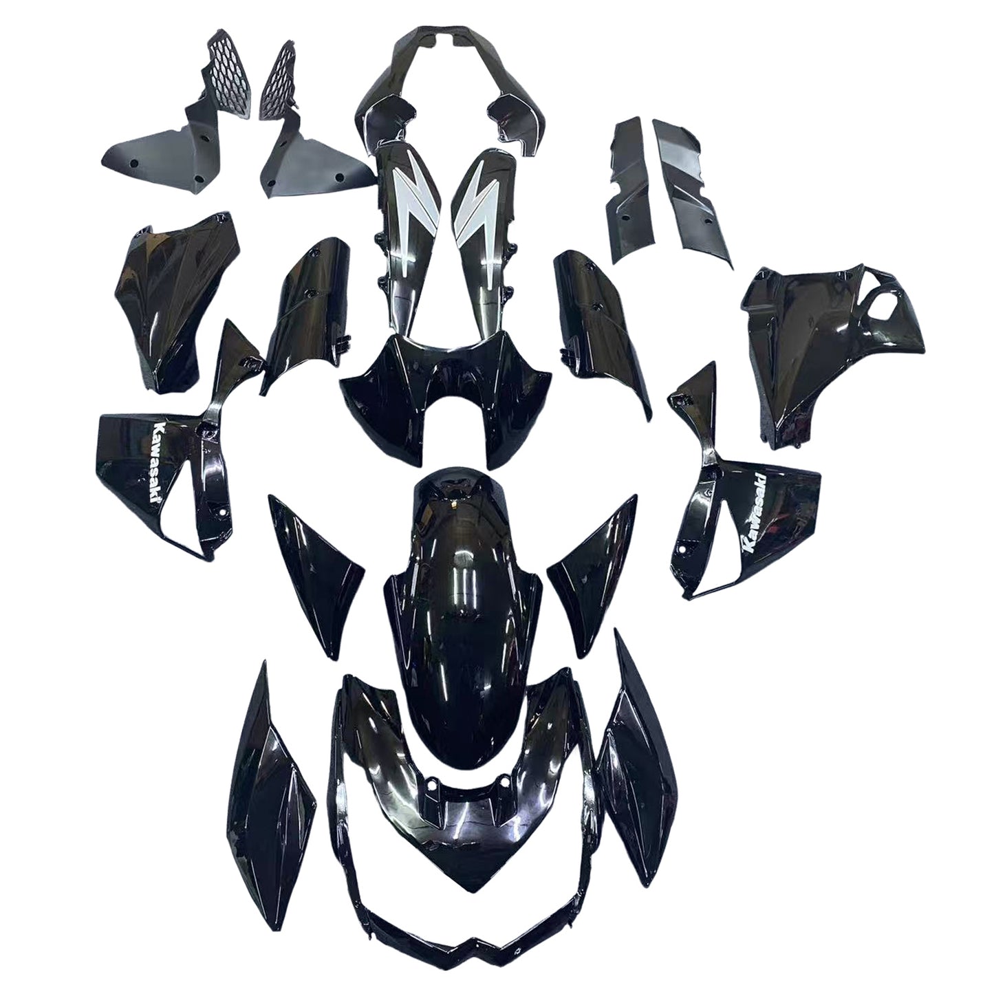 Amotopart Kawasaki Z1000 2010-2013 Kit carena Carrozzeria Plastica ABS