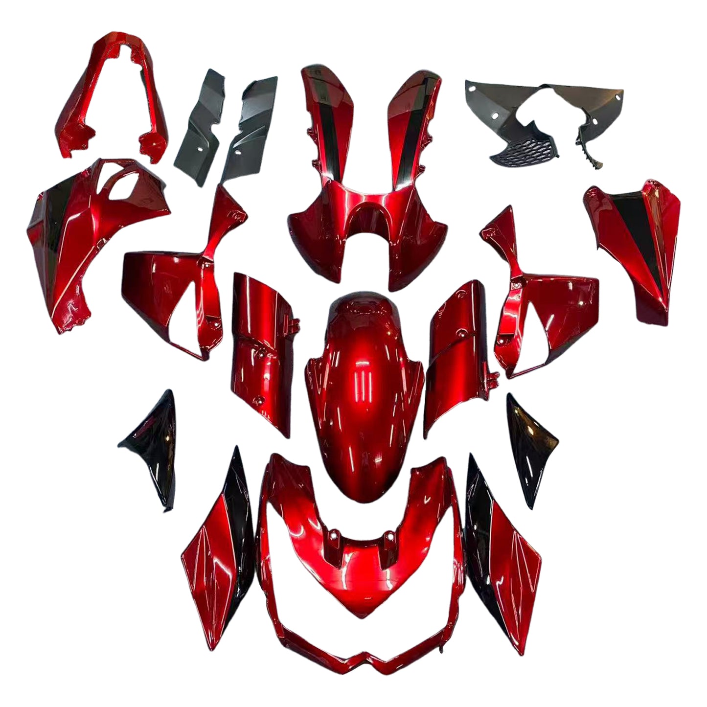 Amotopart Kawasaki Z1000 2010-2013 Kit carena Carrozzeria Plastica ABS
