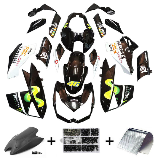 Amotopart Kawasaki Z1000 2010-2013 Kit carena Carrozzeria Plastica ABS