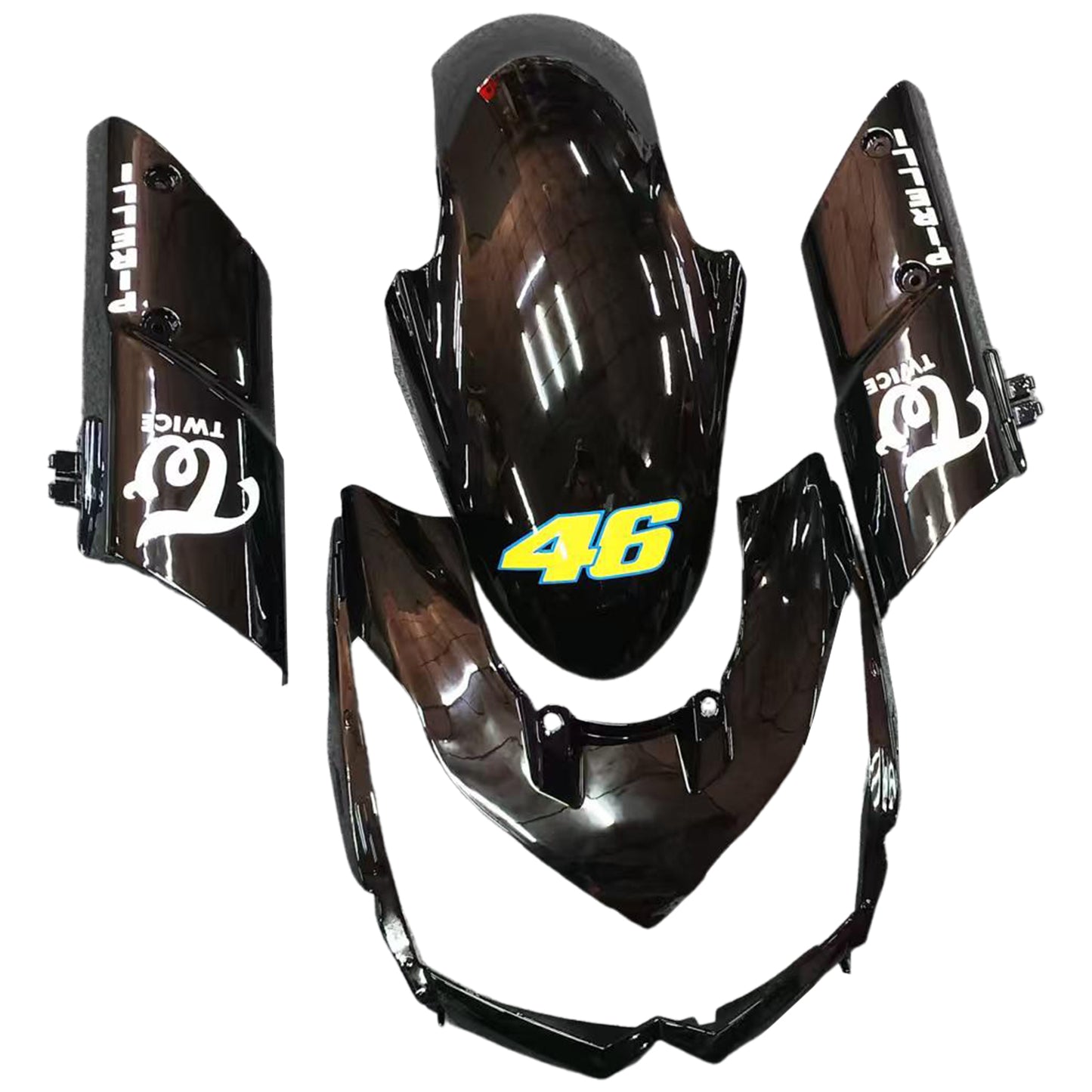 Amotopart Kawasaki Z1000 2010-2013 Kit carena Carrozzeria Plastica ABS