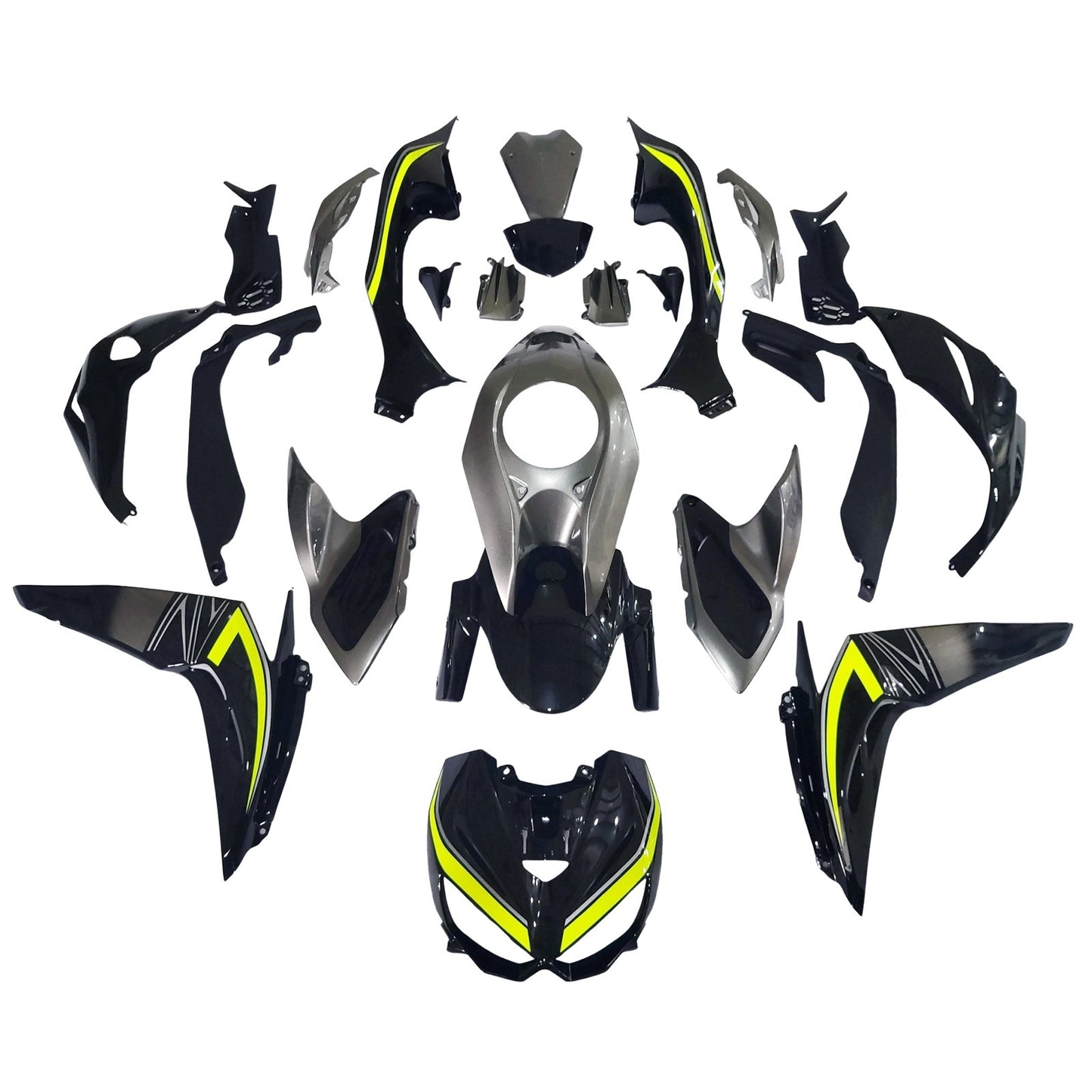 Amotopart Kawasaki Z1000 2014-2017 Kit carena Carrozzeria Plastica ABS