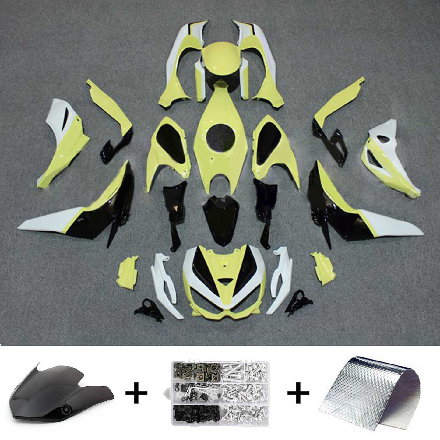 Amotopart Kawasaki Z1000 2014-2017 Kit carena Carrozzeria Plastica ABS