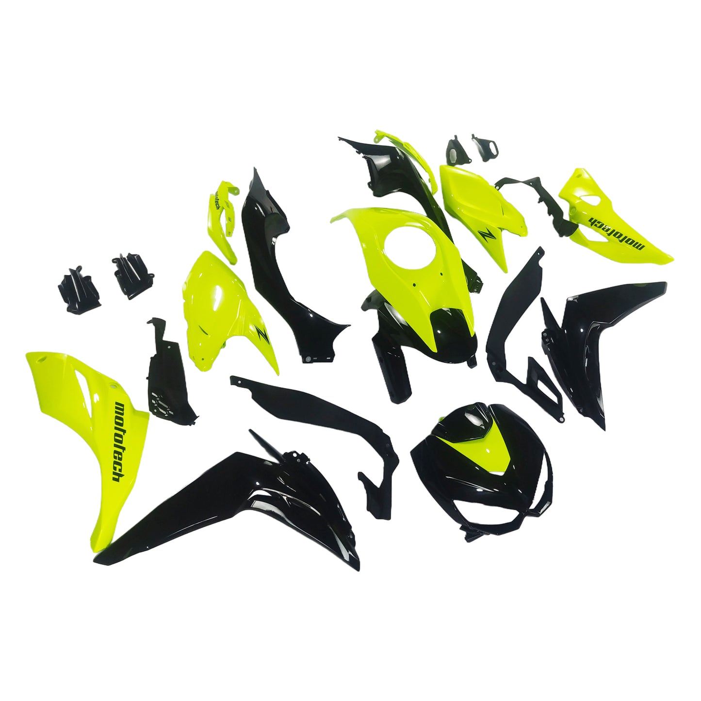 Amotopart Kawasaki Z1000 2014-2017 Kit carena Carrozzeria Plastica ABS