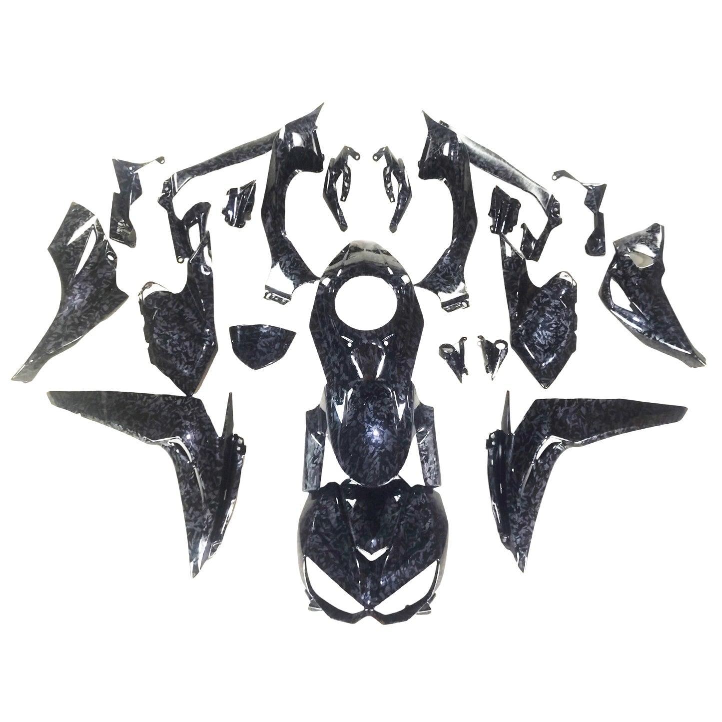 Amotopart Kawasaki Z1000 2014-2017 Kit carena Carrozzeria Plastica ABS