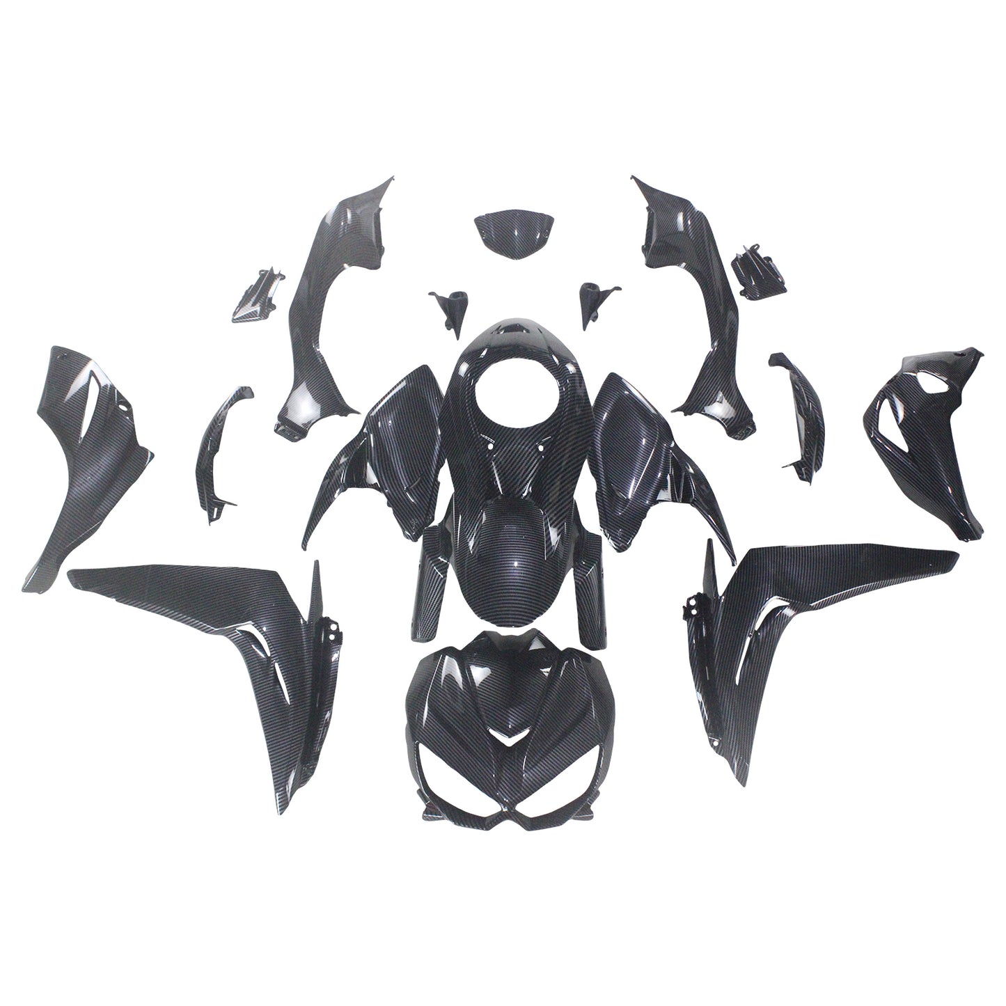 Amotopart Kawasaki Z1000 2014-2017 Kit carena Carrozzeria Plastica ABS