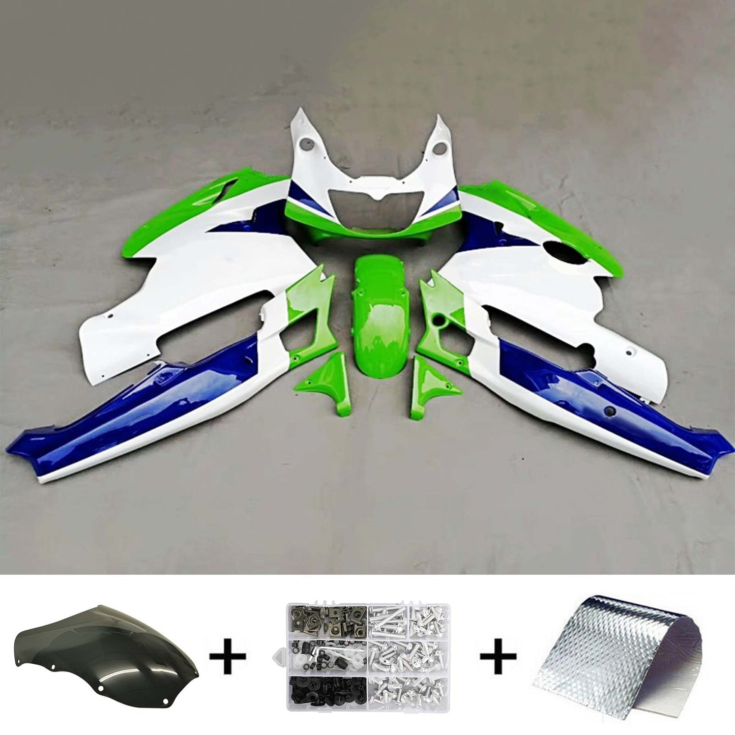 Amotopart Kawasaki ZXR400 1992-1996 Kit carena Carrozzeria Plastica ABS