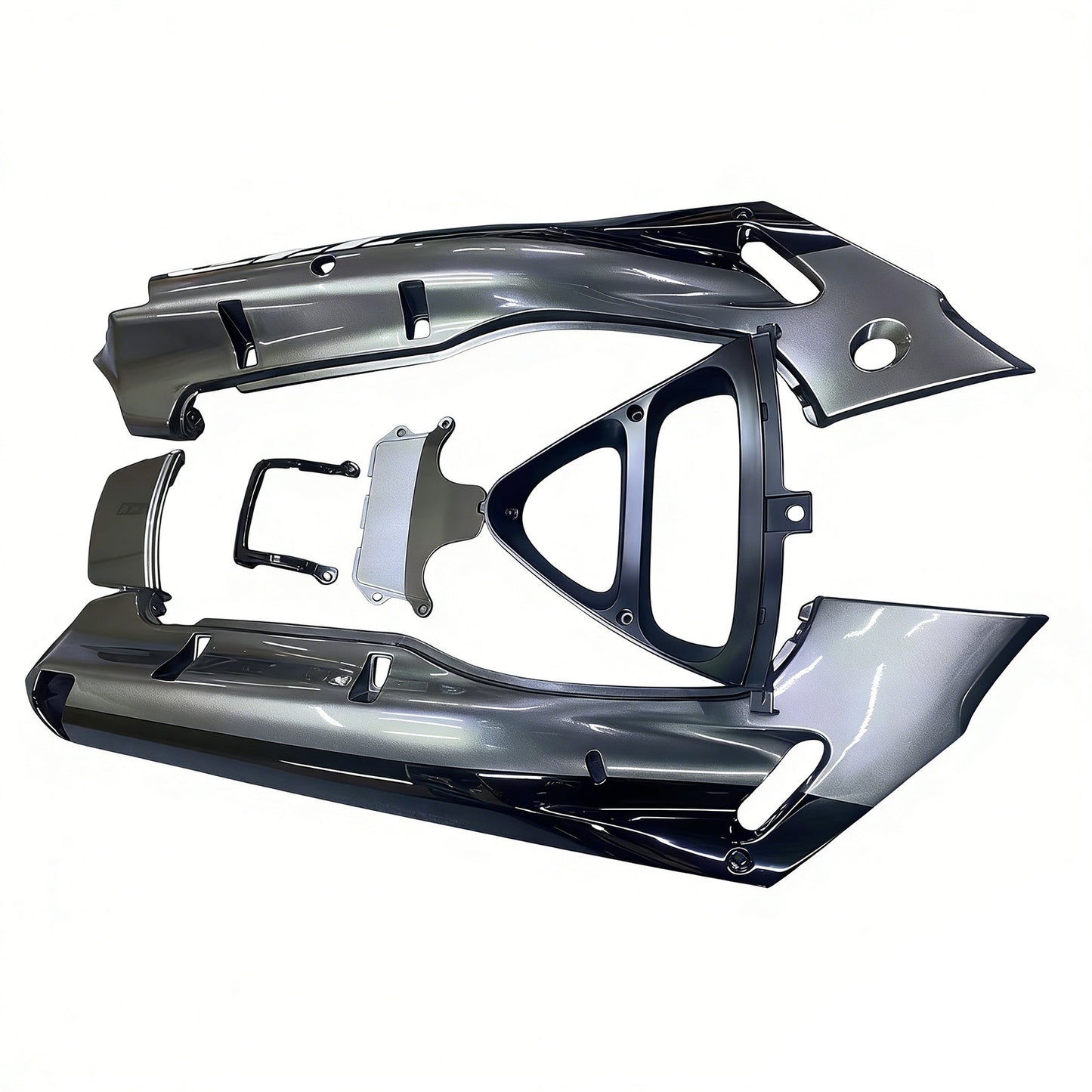 Amotopart Kawasaki ZZR400 1993-2007 ZZR600 1998-2003 Kit carena Carrozzeria Plastica ABS
