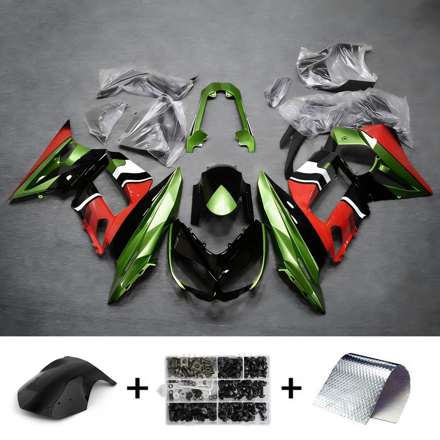 Kit carenatura iniezione in plastica ABS adatto per Kawasaki Z1000SX 2010-2015